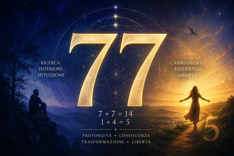 77: il numero della ricerca interiore e della libertà di essere